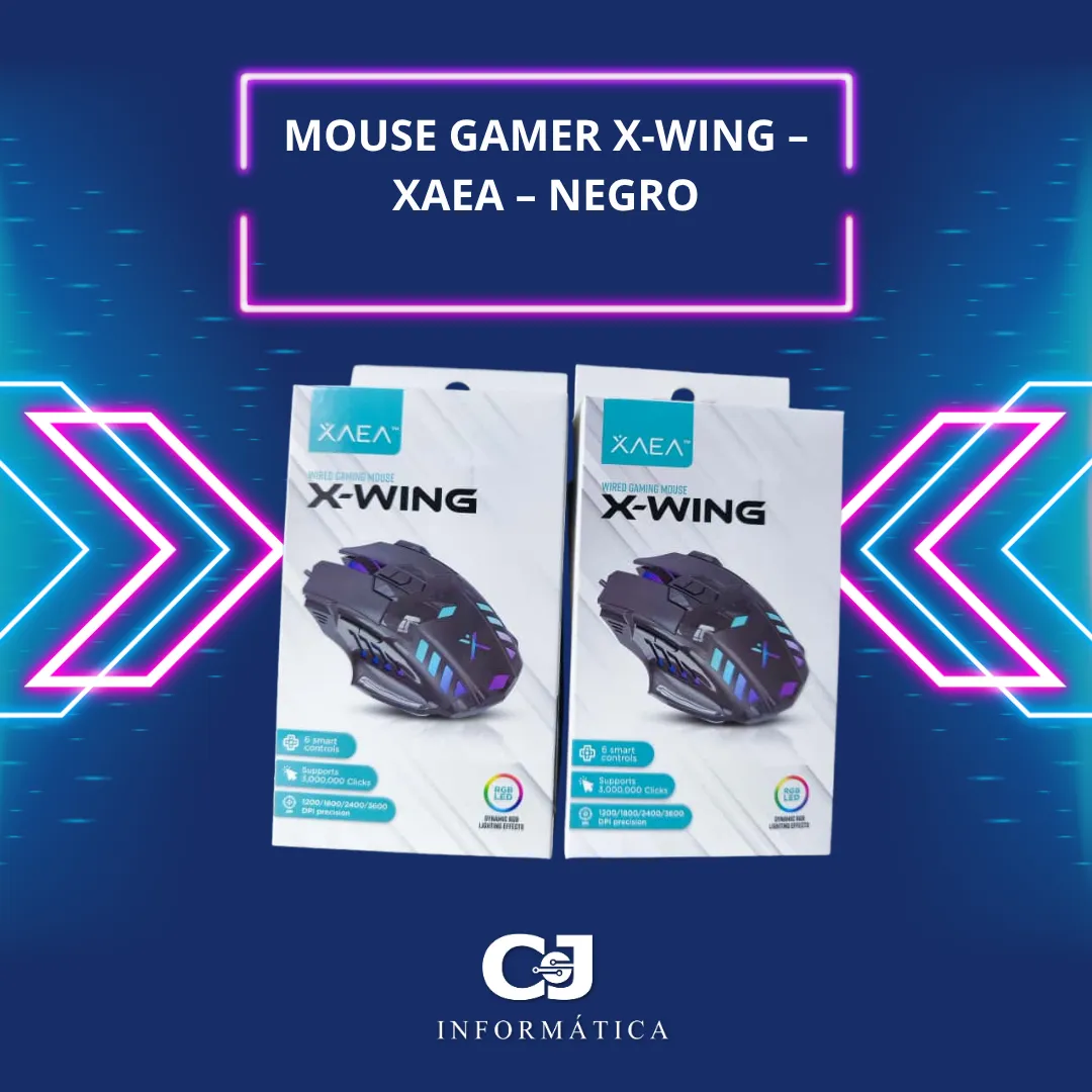 Mouse Gamer X-Wing XAEA Negro